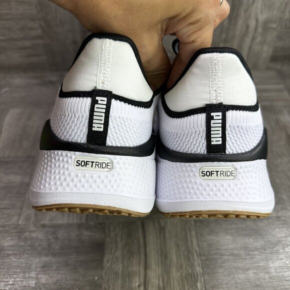 Puma Softride Mayve Women's size 9.5 White Black Running Shoes - Picture 6 of 8